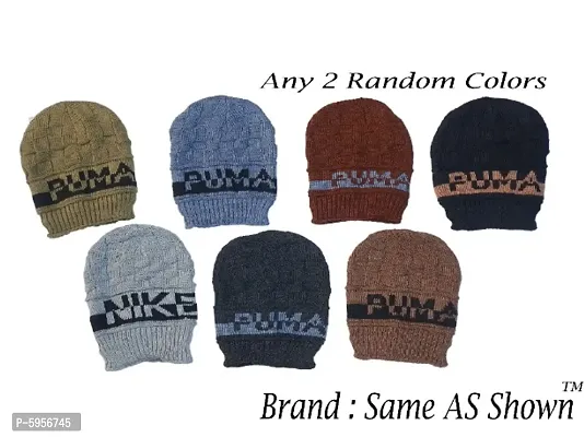Winter Caps Pack of 2 Random Colors-thumb0