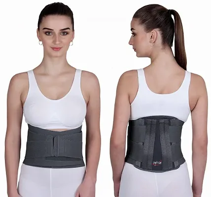 Crafts Care LS Corset Back Pain (Support) Belt - Black (Unisex-For Male  Female) (XXL (46-50 Inches)