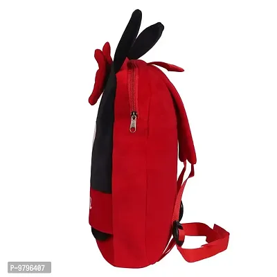 Stylish Fancy Minnie Head Up Kids Backpack With Free Water Bottle-thumb3