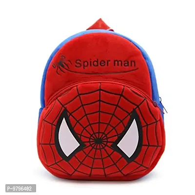 Stylish Fancy Spiderman Red Kids Backpack With Free Water Bottle-thumb2