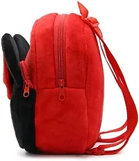 Stylish Fancy Miini Red Kids Backpack With Free Water Bottle-thumb3