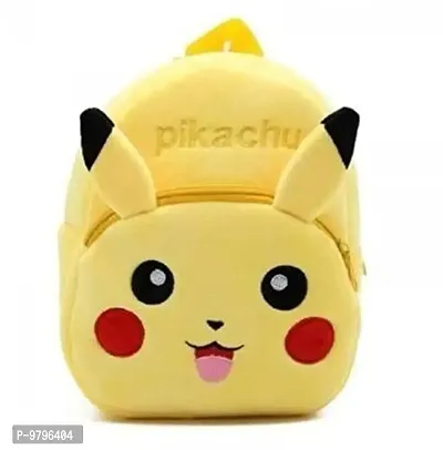 Stylish Fancy Pikachu Kids Backpack With Free Water Bottle-thumb3