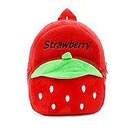 Stylish Fancy Strawbery Kids Backpack With Free Water Bottle-thumb1