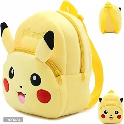 Stylish Fancy Pikachu Kids Backpack With Free Water Bottle-thumb2