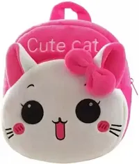 Stylish Fancy Cute Cat Kids Backpack With Free Water Bottle-thumb1