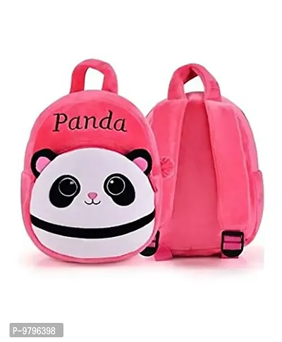 Stylish Fancy Panda Pink Kids Backpack With Free Water Bottle-thumb3