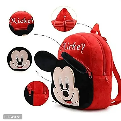 Cute Mickey Mouse Kids Backpack Toddler Bag Plush Animal Carto-thumb3