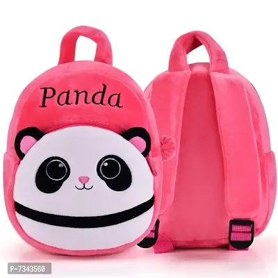 Panda Pink Kids School Bag Soft Plush Backpacks Carto-thumb0