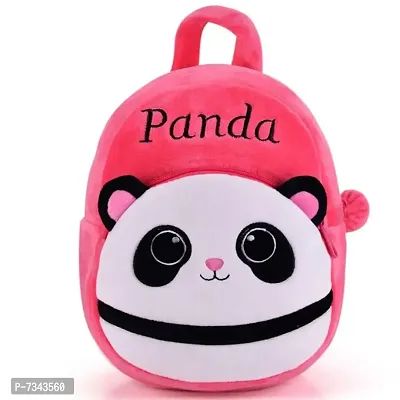 Panda Pink Kids School Bag Soft Plush Backpacks Carto-thumb2