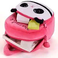 Panda Pink Kids School Bag Soft Plush Backpacks Carto-thumb2