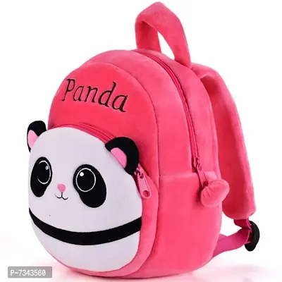 Panda Pink Kids School Bag Soft Plush Backpacks Carto-thumb4