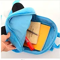 Panda Head Up Blue Kids School Bag Soft Plush Backpacks Carto-thumb1