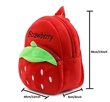 Strawberry Kids School Bag Soft Plush Backpacks Carto-thumb1