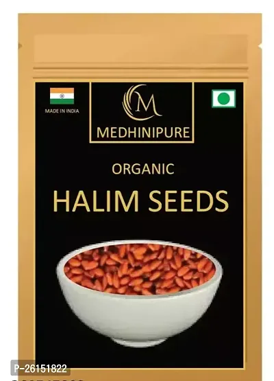 Medhinipure Organic Raw Halim Seeds,Aliv Seeds,Garden Cress Asaliya Seeds For Calcium - Iron - Vitamin A - Vitamin C - Vitamin E - Protein - Folic Acid And Dietary Fibre (250 Per Packet)-thumb0