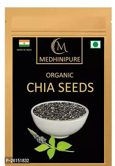 Raw Chia Seeds For Weight Loss With Omega 3, Zinc  Fiber, Calcium Rich Chia Seeds