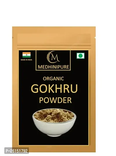 Gokhru (Gokshura) Powder Ayurvedic Churna Tribulis Terrestris For Health (100Gm)-thumb0
