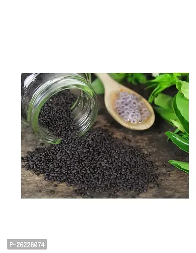 Basil Seeds / Tukmariya /Sabja/Bapji Seed for Protein|Iron|Calcium|Anti Oxidents Basil Seeds 150gm-thumb2