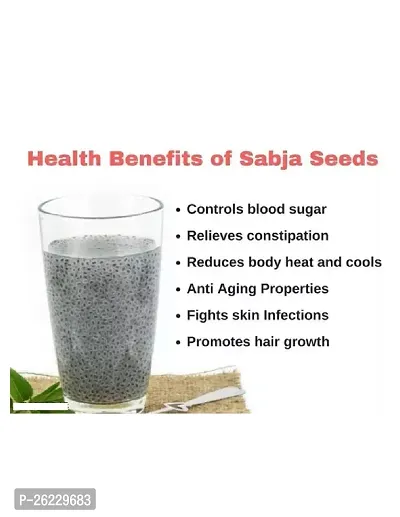 Basil Seeds / Tukmariya /Sabja/Bapji Seed for Protein|Iron|Calcium|Anti Oxidents Basil Seeds 150gm-thumb4