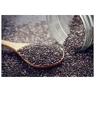 Raw Chia Seeds for weight loss with 3 , Zinc  Fiber, Calcium Rich Chia Seeds 150gm-thumb1