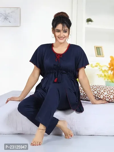 WOMENS KAFFTAN NIGHTSUITESET- CO-ORD SET -TOP AND PAYJAMA SET