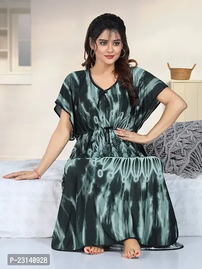 Classic Satin Printed Nightdress for Women