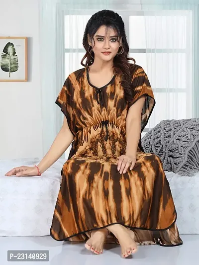 Classic Satin Printed Nightdress for Women