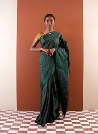 Trendy Silk Cotton Saree without Blouse Piece-thumb1