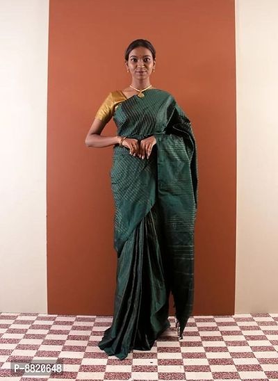 Trendy Silk Cotton Saree without Blouse Piece-thumb2