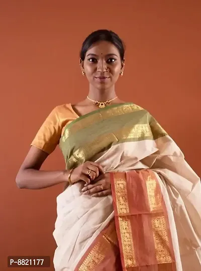 Trendy Cotton Saree without Blouse piece-thumb0