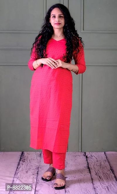 Flamingo Pink Striped Kurti-thumb4