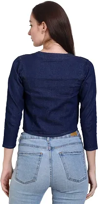 Stylish Winter Wear Denim Jacket For Women-thumb1