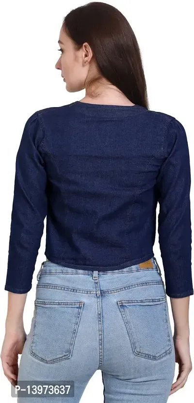 Stylish Winter Wear Denim Jacket For Women-thumb2