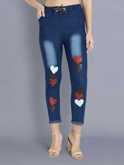 Trendy Printed Skinny Jeans