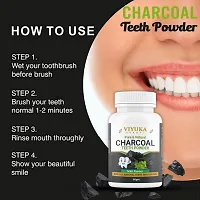 Charcoal Teeth Powder | Mint Flavour|Herbal Pure  Natural For ALL Natural Teeth Whitening Powder 80gm-thumb1