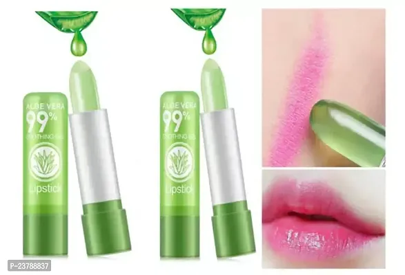 Aloe Vera Lip Balm Soothing And Moisture And Soft Lipbalm Pack Of 2-thumb0