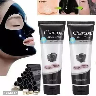 Charcoal Face Pimples, Blackheads, Whiteheads Remover Peel Off Mask Deep Cleansing, Removes Excess Dirt And Oil Face Mask For All Skin Type Combo Pack (260 G)
