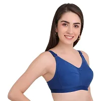 BELLA BEAUTY Women's Cotton Blend Non-Padded Wire Free T-Shirt Bra(BRA-01)-thumb3