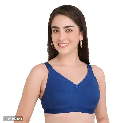 BELLA BEAUTY Women's Cotton Blend Non-Padded Wire Free T-Shirt Bra(BRA-01)-thumb2