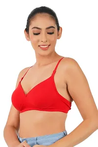 BELLA BEAUTY Women's Cotton Blend Padded Wire Free T-Shirt Bra(BR-02)-thumb4