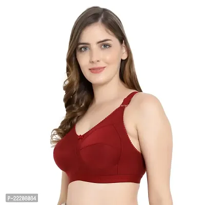 BELLA BEAUTY Perfect Cotton Blend Non-Padded Wireless Full Coverage Bra-thumb5