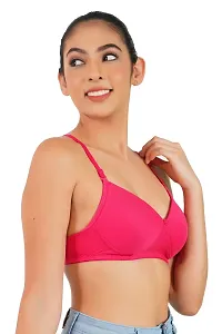 BELLA BEAUTY Women's Cotton Blend Padded Wire Free T-Shirt Bra(BR-02)-thumb4