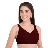 BELLA BEAUTY Women's Cotton Blend Non-Padded Wire Free T-Shirt Bra(BRA-01)-thumb1