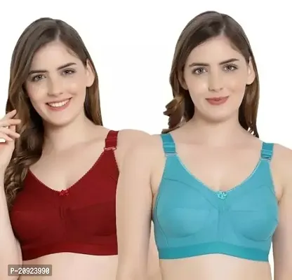 Stylish Multicoloured Cotton Blend Solid Bras For Women-thumb0