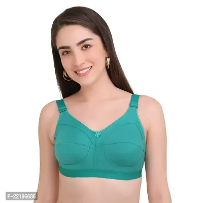 BELLA BEAUTY Women's Cotton Blend Non-Padded Wire Free T-Shirt Bra(BRA-01)-thumb2