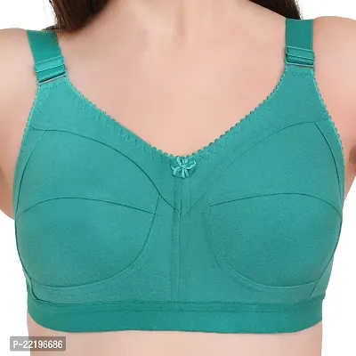 BELLA BEAUTY Women's Cotton Blend Non-Padded Wire Free T-Shirt Bra(BRA-01)-thumb5