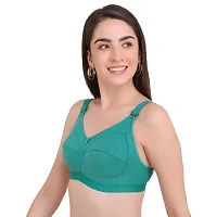 BELLA BEAUTY Women's Cotton Blend Non-Padded Wire Free T-Shirt Bra(BRA-01)-thumb2