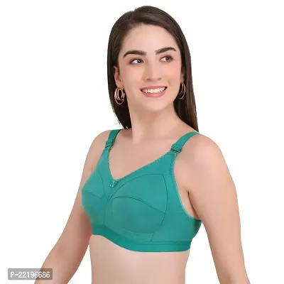 BELLA BEAUTY Women's Cotton Blend Non-Padded Wire Free T-Shirt Bra(BRA-01)-thumb3