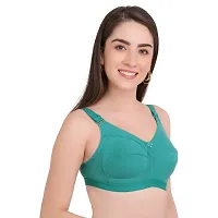 BELLA BEAUTY Women's Cotton Blend Non-Padded Wire Free T-Shirt Bra(BRA-01)-thumb3