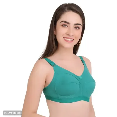 BELLA BEAUTY Women's Cotton Blend Non-Padded Wire Free T-Shirt Bra(BRA-01)-thumb4