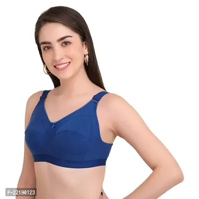 BELLA BEAUTY Women's Cotton Blend Non-Padded Wire Free T-Shirt Bra(BRA-01)-thumb3